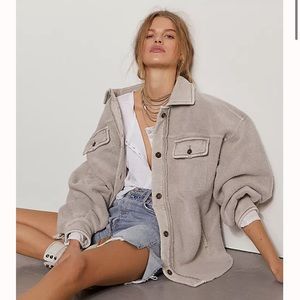 Free People Ruby Jacket in stone, size XS